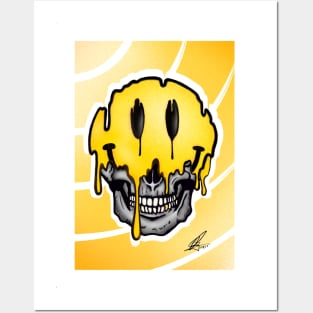 Skull Smiley for that Happy-sad Mood Posters and Art